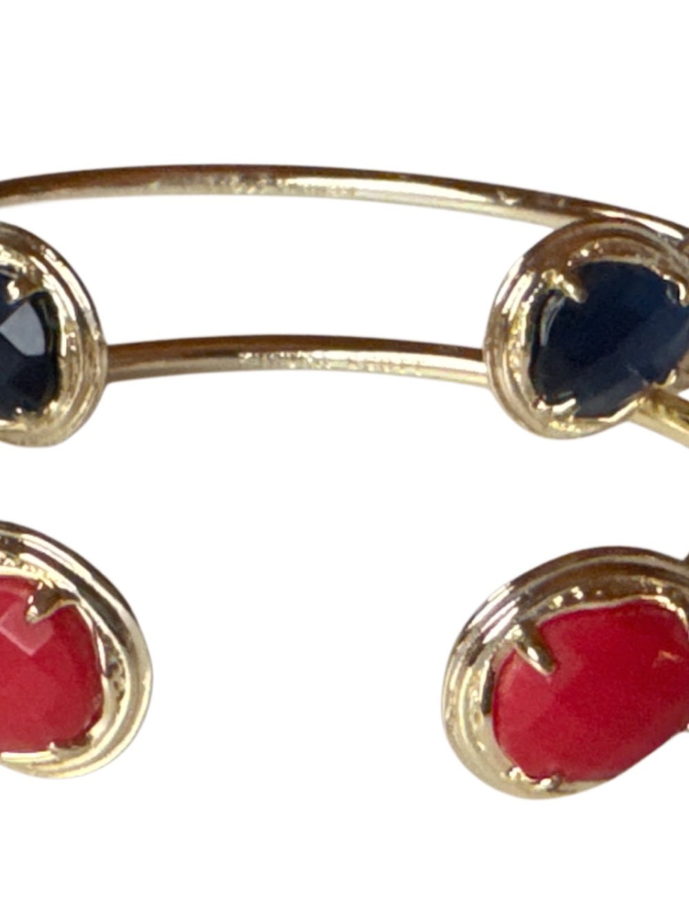 Kendra Scott Andy pinch bracelets set of two navy & red
